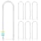 Luxrite T8 U Bend LED Tube Light Bulb 17.5W 32W Equivalent 2100LM 5CCT 2700K-5000K Universal G13, 6PK LR23517-6PK - alternate 1